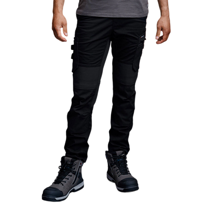 KingGee Men's Quantum Lightweight Stretch Ripstop Pants With Knee Inserts - Black