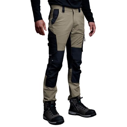 KingGee Men's Quantum Lightweight Stretch Ripstop Pants With Knee Inserts - Khaki