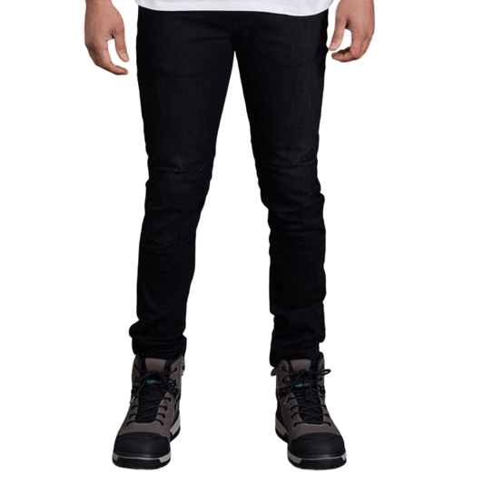KingGee Men's Urban Coolmax Slim Stretch Denim Work Jeans - Black