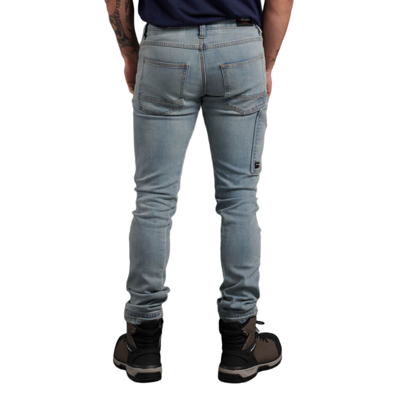 KingGee Men's Urban Coolmax Slim Stretch Denim Work Jeans - Vintage
