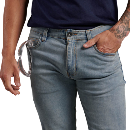 KingGee Men's Urban Coolmax Slim Stretch Denim Work Jeans - Vintage