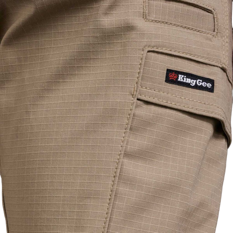 KingGee Men's Workcool Pro Stretch Cuffed Pants - Khaki