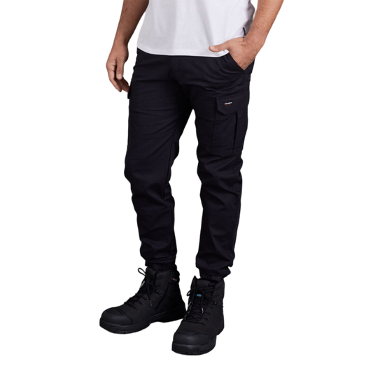 KingGee Men's Tradies Comfort Waist Cuffed Pants - Black