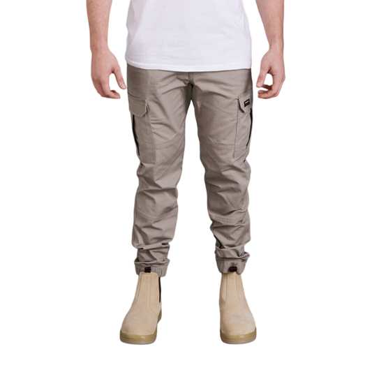 KingGee Men's Tradies Comfort Waist Cuffed Pants - Desert