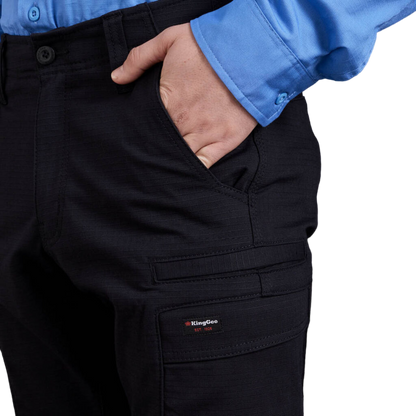 KingGee Men's Workcool Pro Stretch Cargo Work Pants - Black