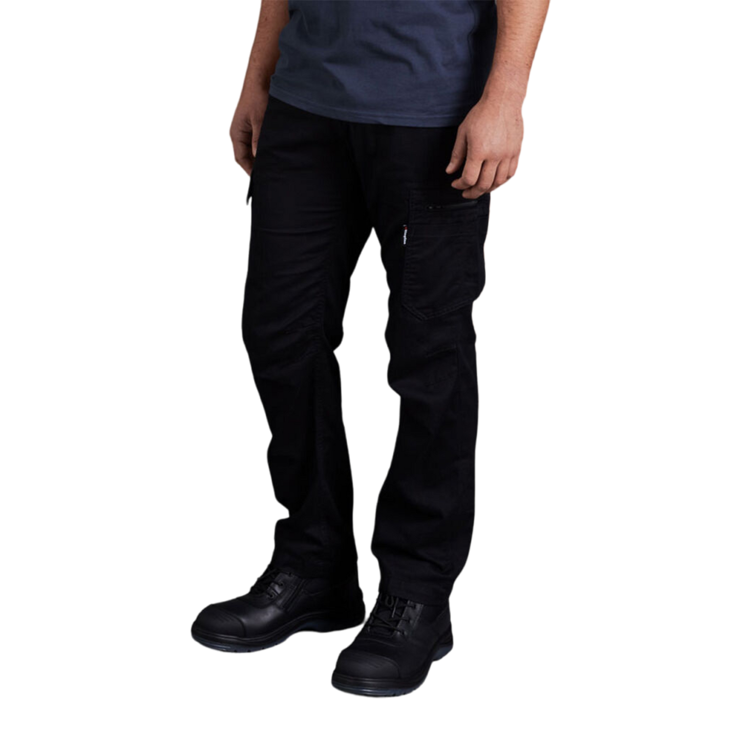 KingGee Men's Tradies Summer Lightweight Cargo Work Pants - Black