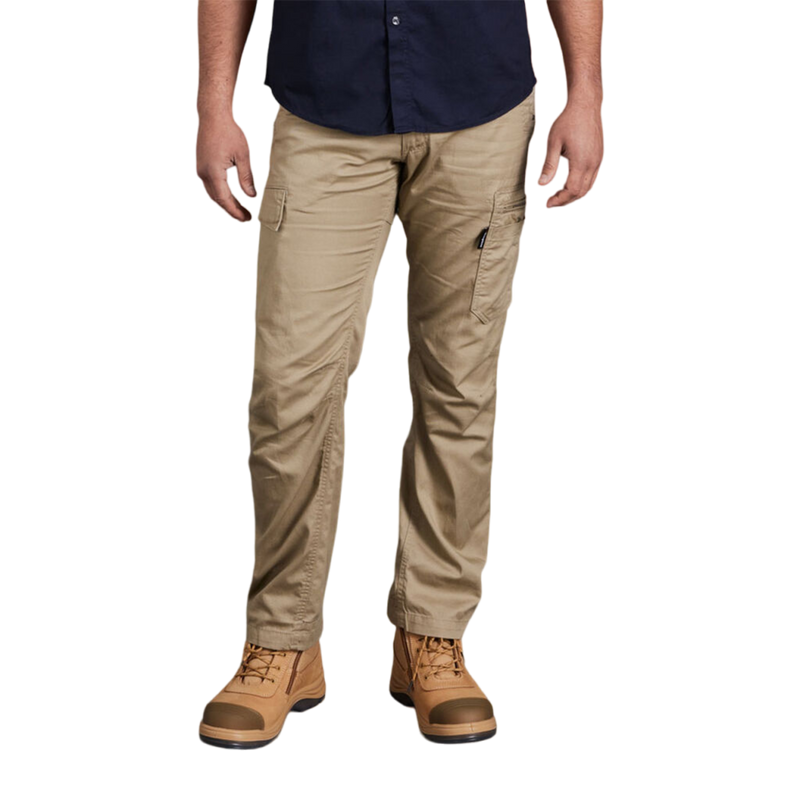 KingGee Men's Tradies Summer Lightweight Cargo Work Pants Khaki