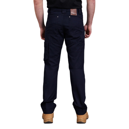 KingGee Men's Tradies Summer Lightweight Cargo Work Pants - Oiled Navy