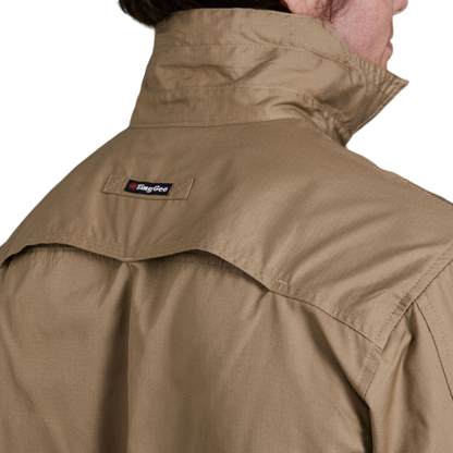 KingGee Men's Workcool 2 Lightweight Ripstop Long Sleeve Work Shirt - Khaki