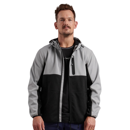 KingGee Men's Trademark Hybrid Hoodie - Stone Grey