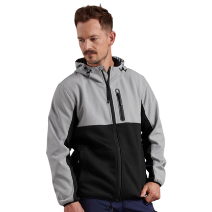 KingGee Men's Trademark Hybrid Hoodie - Stone Grey
