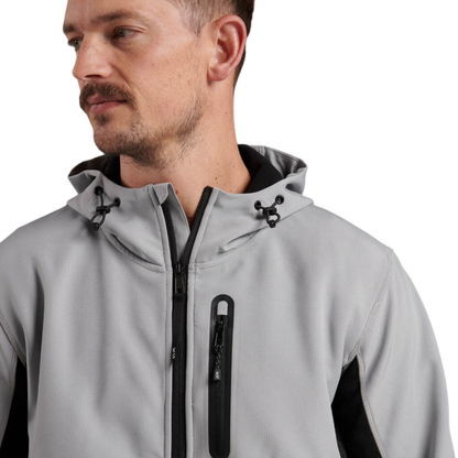 KingGee Men's Trademark Hybrid Hoodie - Stone Grey