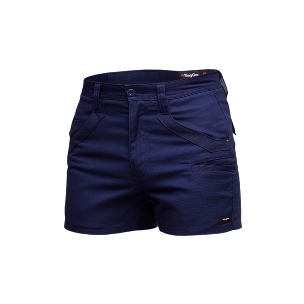 KingGee Men's Tradies Stretch Utility Short Shorts - Navy