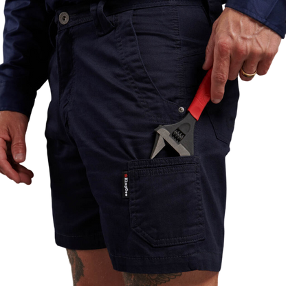 KingGee Men's Tradies Summer Lightweight Cargo Short Shorts - Oiled Navy