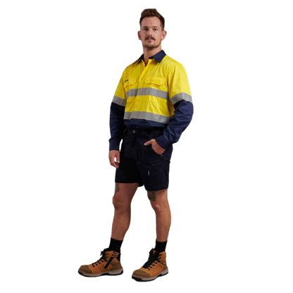 KingGee Men's Tradies Summer Lightweight Cargo Short Shorts - Oiled Navy