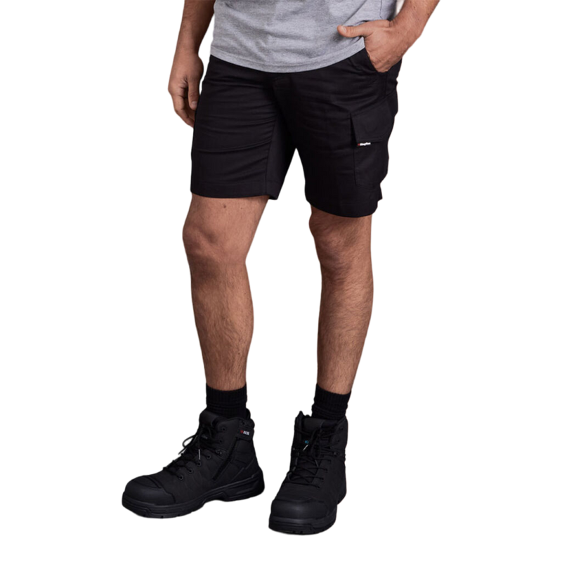 KingGee Men's Workcool 2 Lightweight Ripstop Cargo Work Shorts - Black
