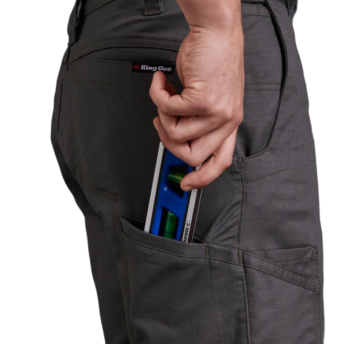 KingGee Men's Workcool 2 Lightweight Ripstop Cargo Work Shorts - Green
