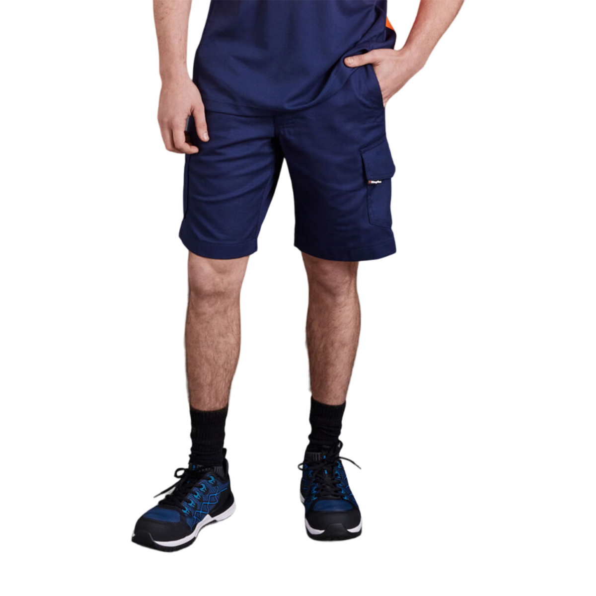 KingGee Men's Workcool 2 Lightweight Ripstop Cargo Work Shorts - Navy