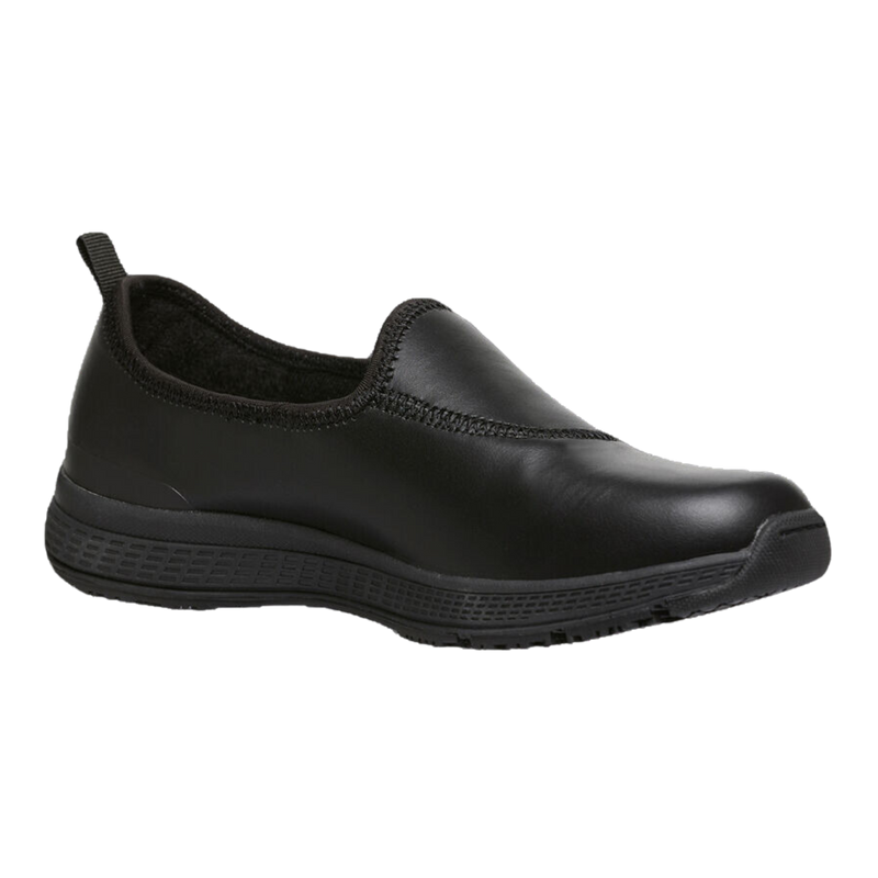 KingGee Women's Superlite Leather Slip-On Work Shoes - Black