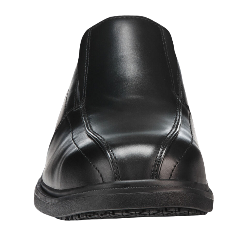 KingGee Men s Collins Leather Slip On Safety Toe Shoes Black