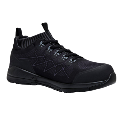 KingGee Men's Vapour Hybrid Slip Resistant Safety Toe Shoes - Black/Grey