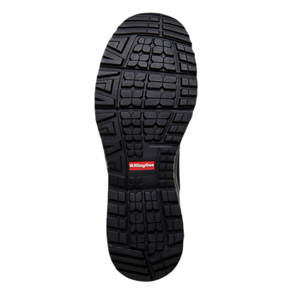 KingGee Men's Vapour Hybrid Slip Resistant Safety Toe Shoes - Black/Grey