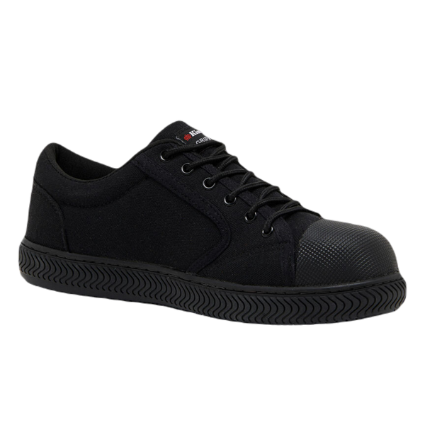 KingGee Men's Grip 3000 Slip Resistant Canvas Safety Shoes - Black