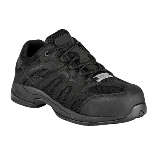 KingGee Women's Comp-Tec G3 Slip Resistant Steel Toe Safety Shoes - Black