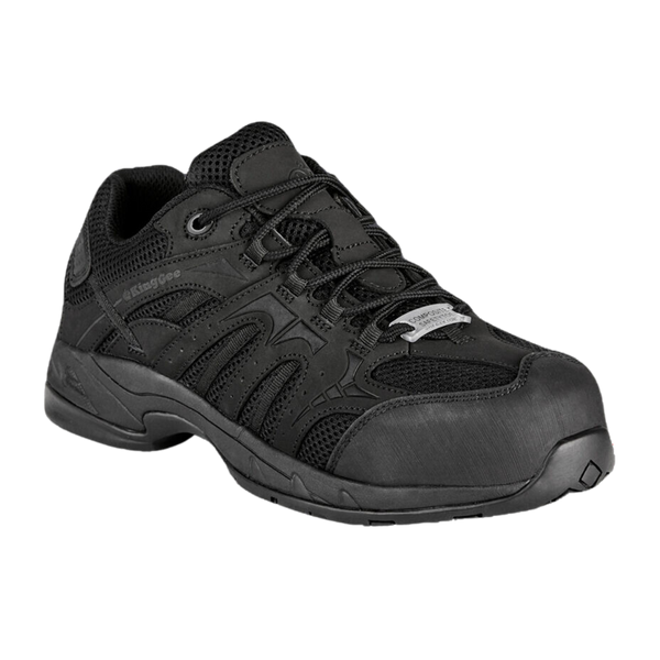 KingGee Women's Comp-Tec G3 Slip Resistant Steel Toe Safety Shoes - Black