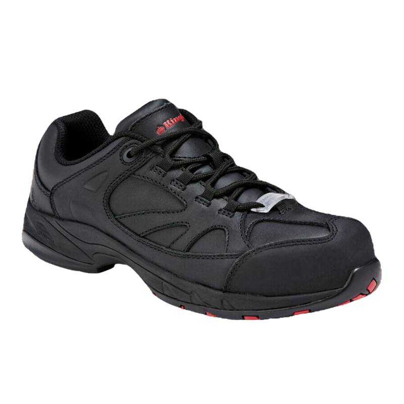 KingGee Women's Comp-Tec G7 Slip Resistant Steel Toe Safety Shoes - Black