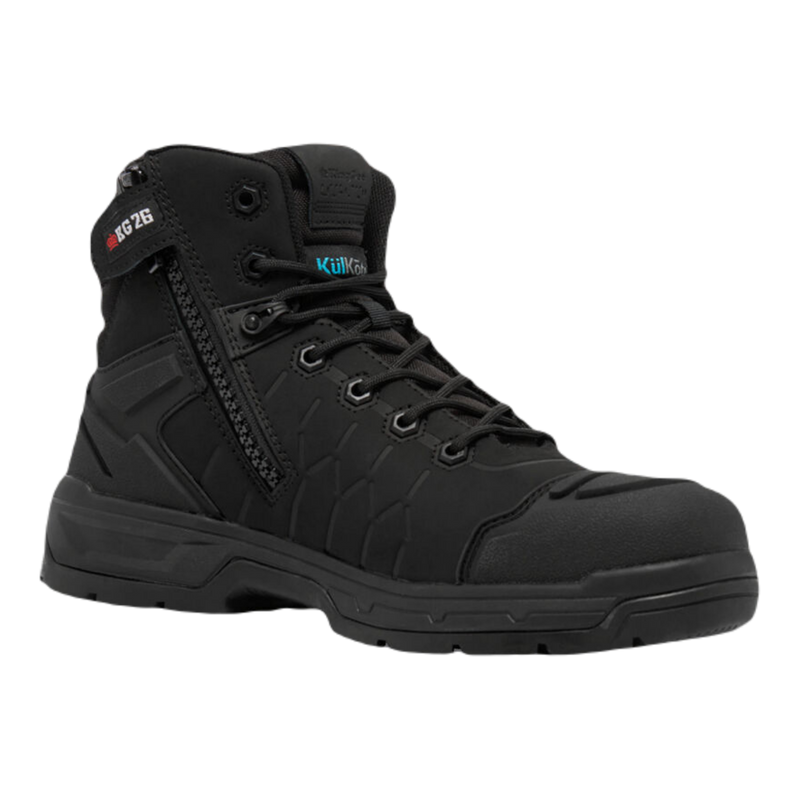 KingGee Men's Quantum Hybrid Composite Toe Work Boots 5" - Black
