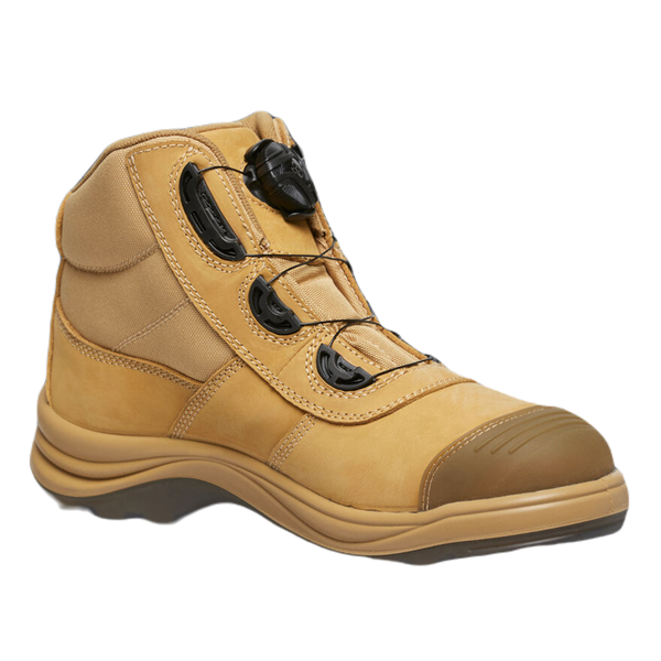 KingGee Men's Tradie Boa Fit Work Boots - Wheat