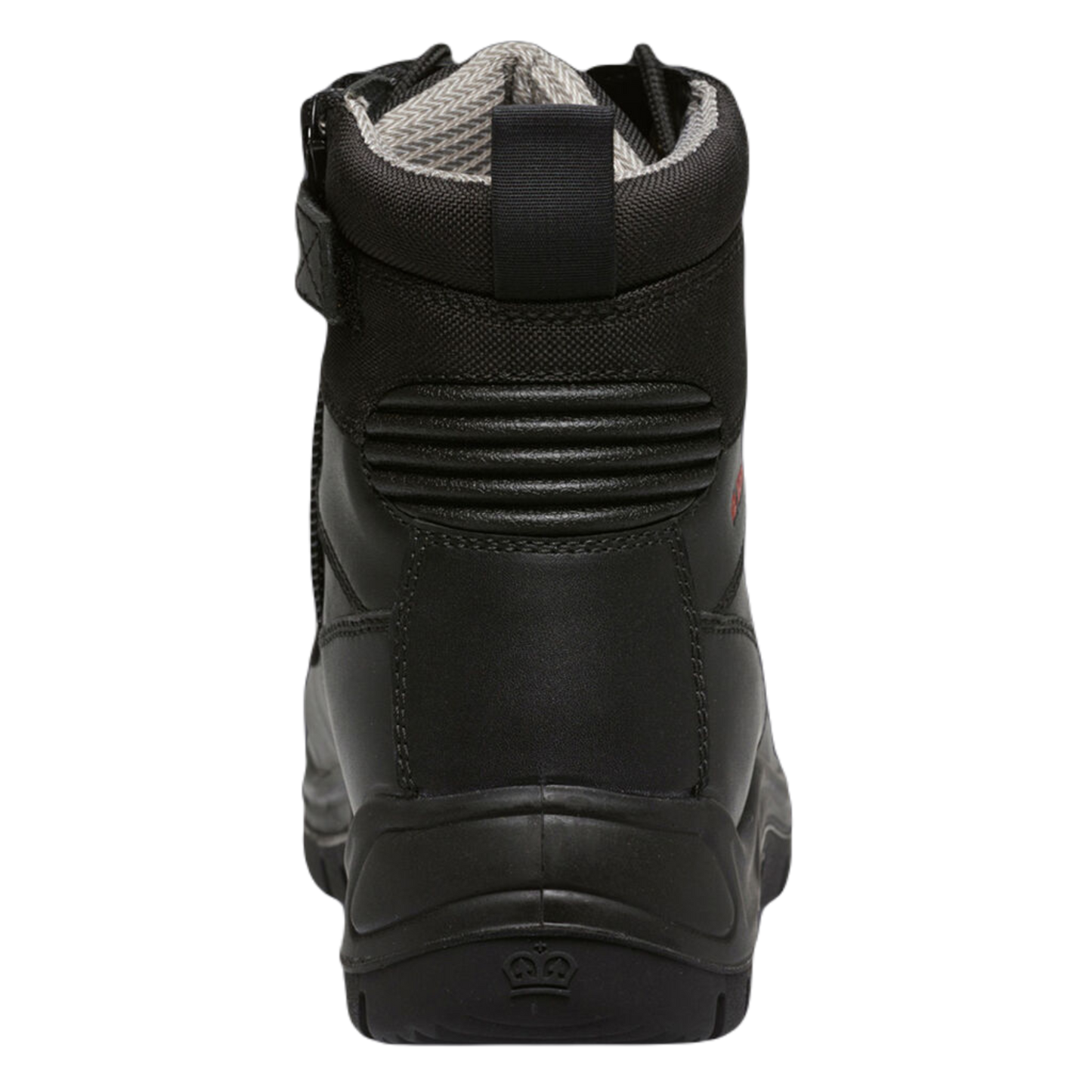 KingGee Men's Phoenix Zip/Lace Safety Work Boots With Scuff Cap - Black