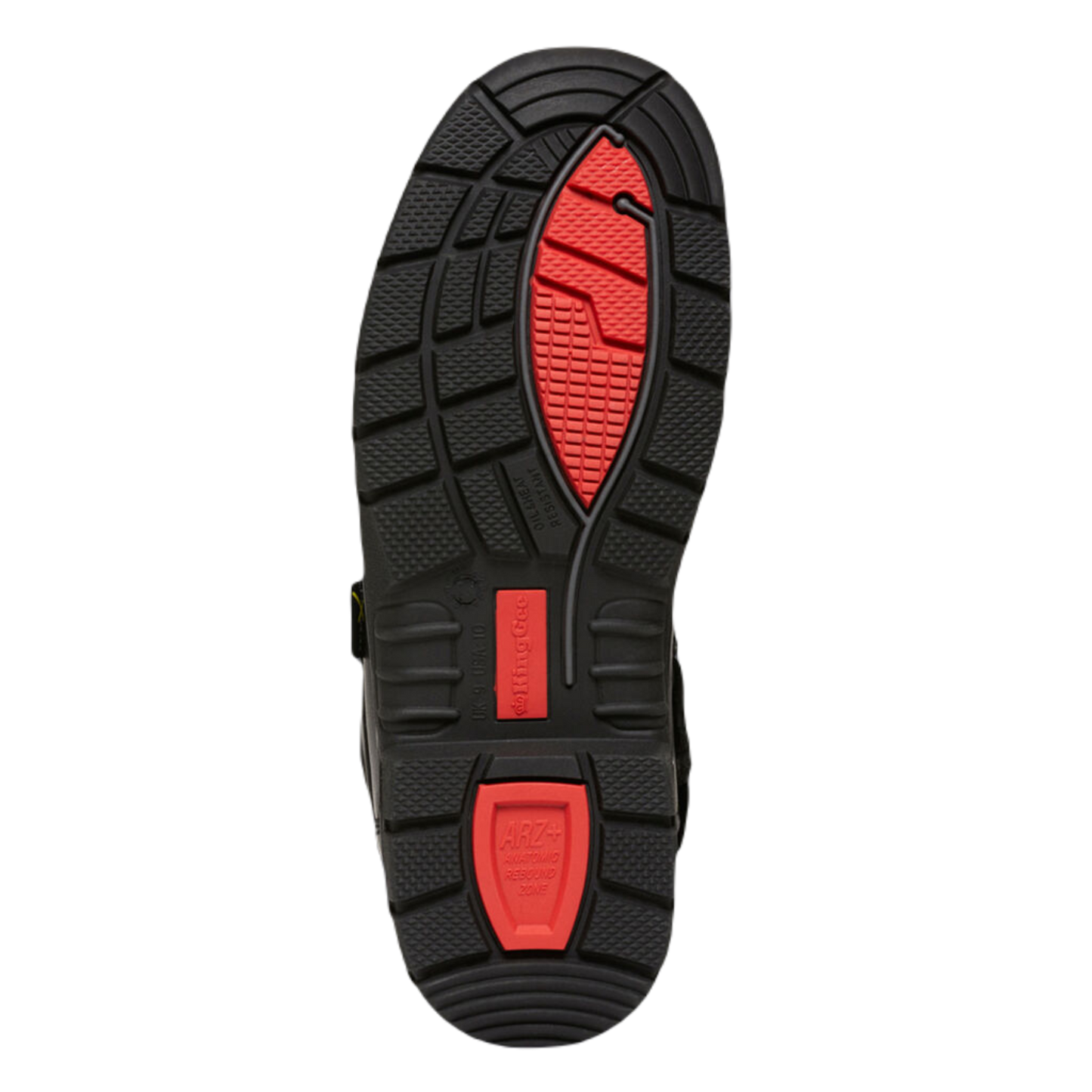 KingGee Men's Phoenix Zip/Lace Safety Work Boots With Scuff Cap - Black
