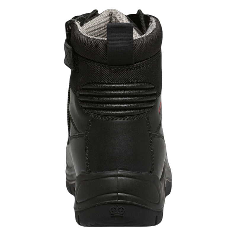 KingGee Men's Phoenix Zip/Lace Composite Safety Work Boots 6" - Black