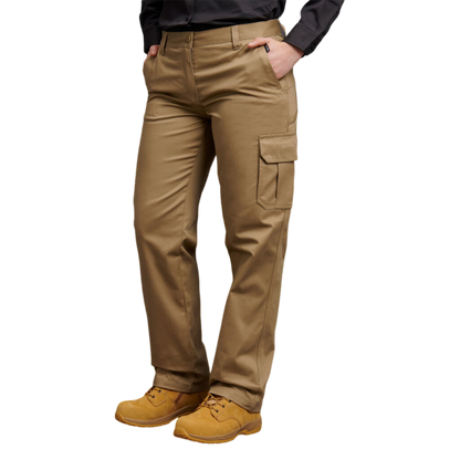 KingGee Women's Cargo Drill Work Pants - Khaki