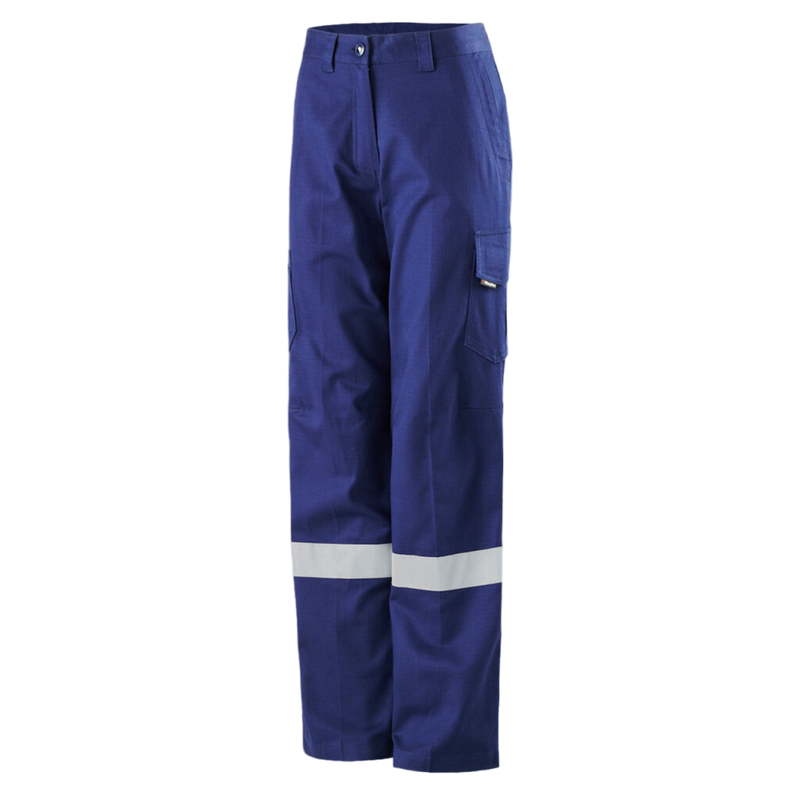 KingGee Women's Workcool 2 Lightweight Ripstop Reflective Work Pants - Navy