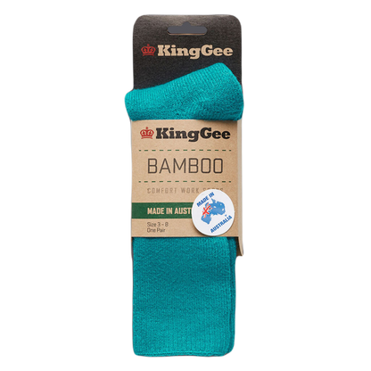 KingGee Women's Bamboo Work Sock - Teal