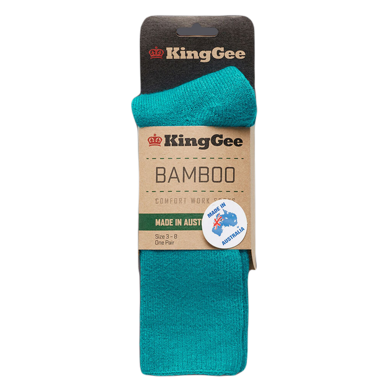 KingGee Women's Bamboo Work Sock - Teal