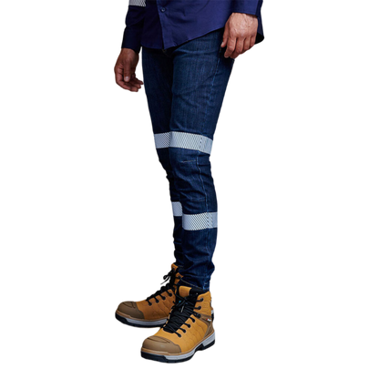 KingGee Men's Urban Coolmax Stretch Slim Reflective Denim Work Jeans - Classic