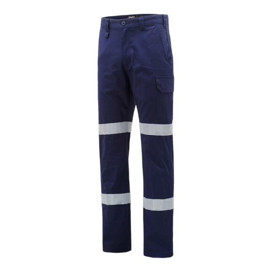 KingGee Men's Originals Stretch Reflective Biomotion Cargo Work Pants - Navy