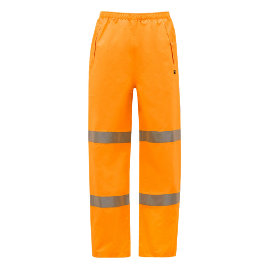 KingGee Men's Hi-Vis Waterproof Reflective Work Pants - Orange