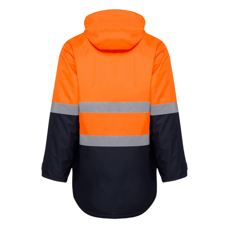 KingGee Men's Hi-Vis Reflective Waterproof Insulated Jacket - Orange/Navy