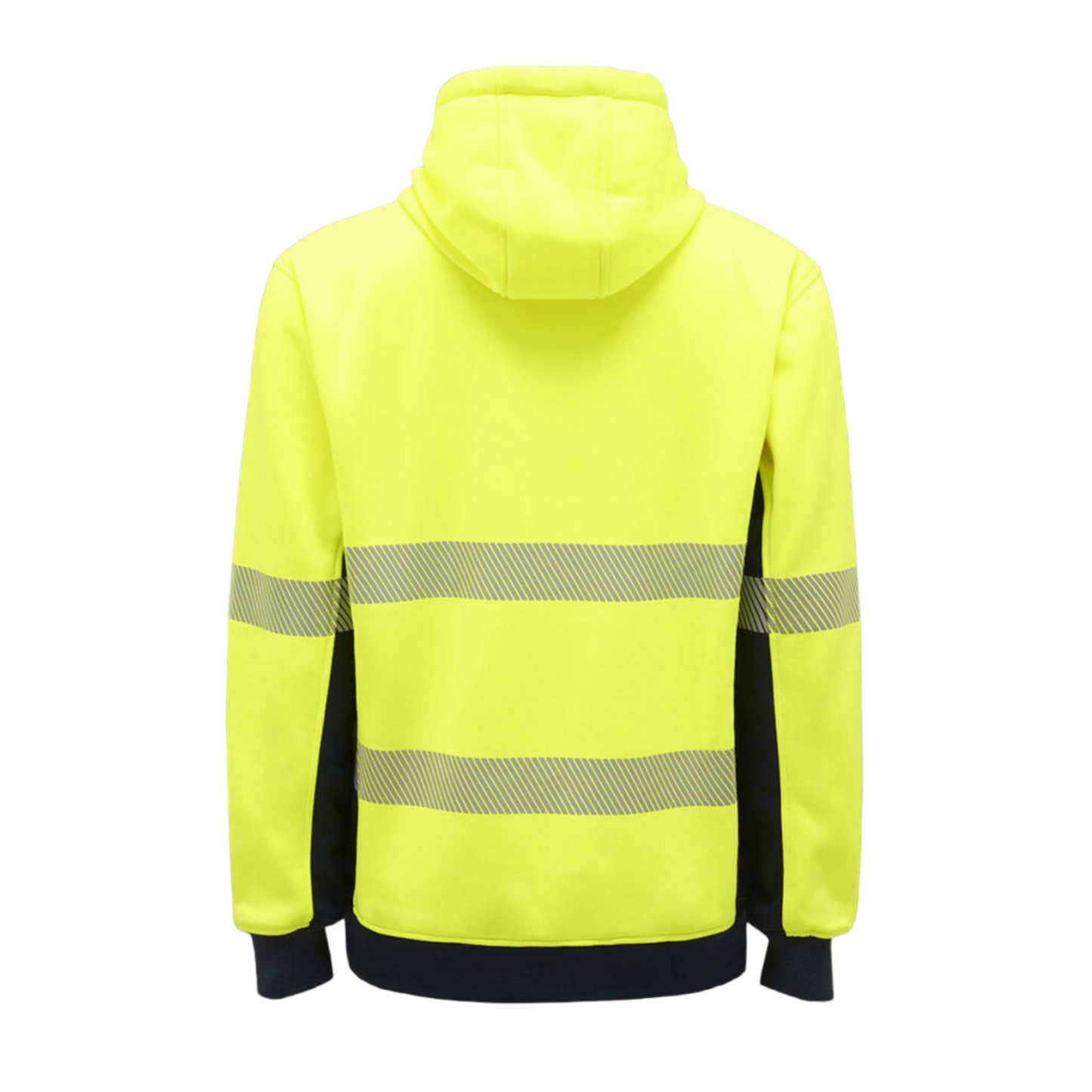 KingGee Men's Hi-Vis Reflective Pullover Hoodie - Yellow/Navy
