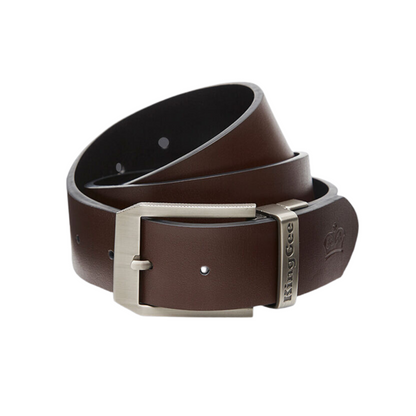 KingGee Leather Reversible Belt - Black Brown