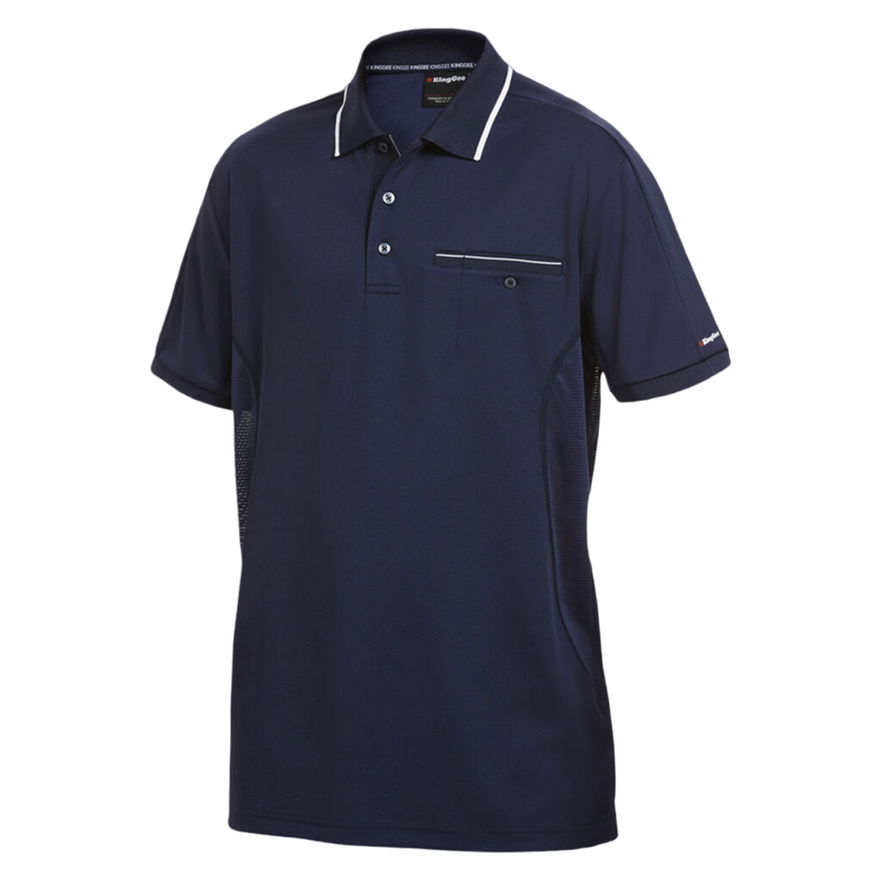 KingGee Men's Workcool Short Sleeve Polo Shirt - Navy