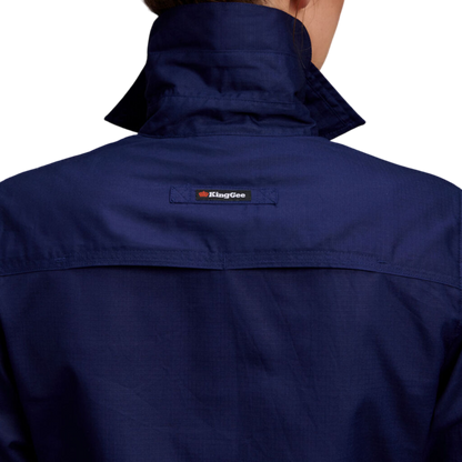 KingGee Women's Workcool 2 Long Sleeve Ripstop Work Shirt - Navy