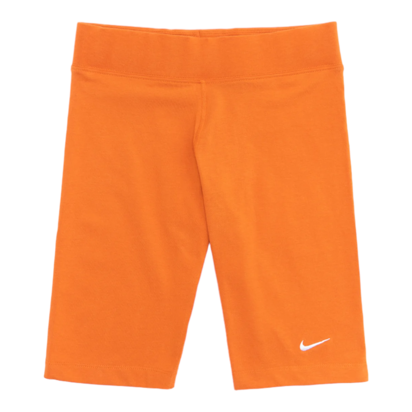 Nike Women's Mid-Rise Sportswear Essential Bike Shorts - Orange
