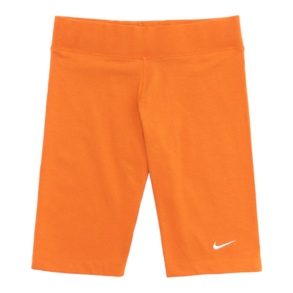 Nike Women's Mid-Rise Sportswear Essential Bike Shorts - Orange