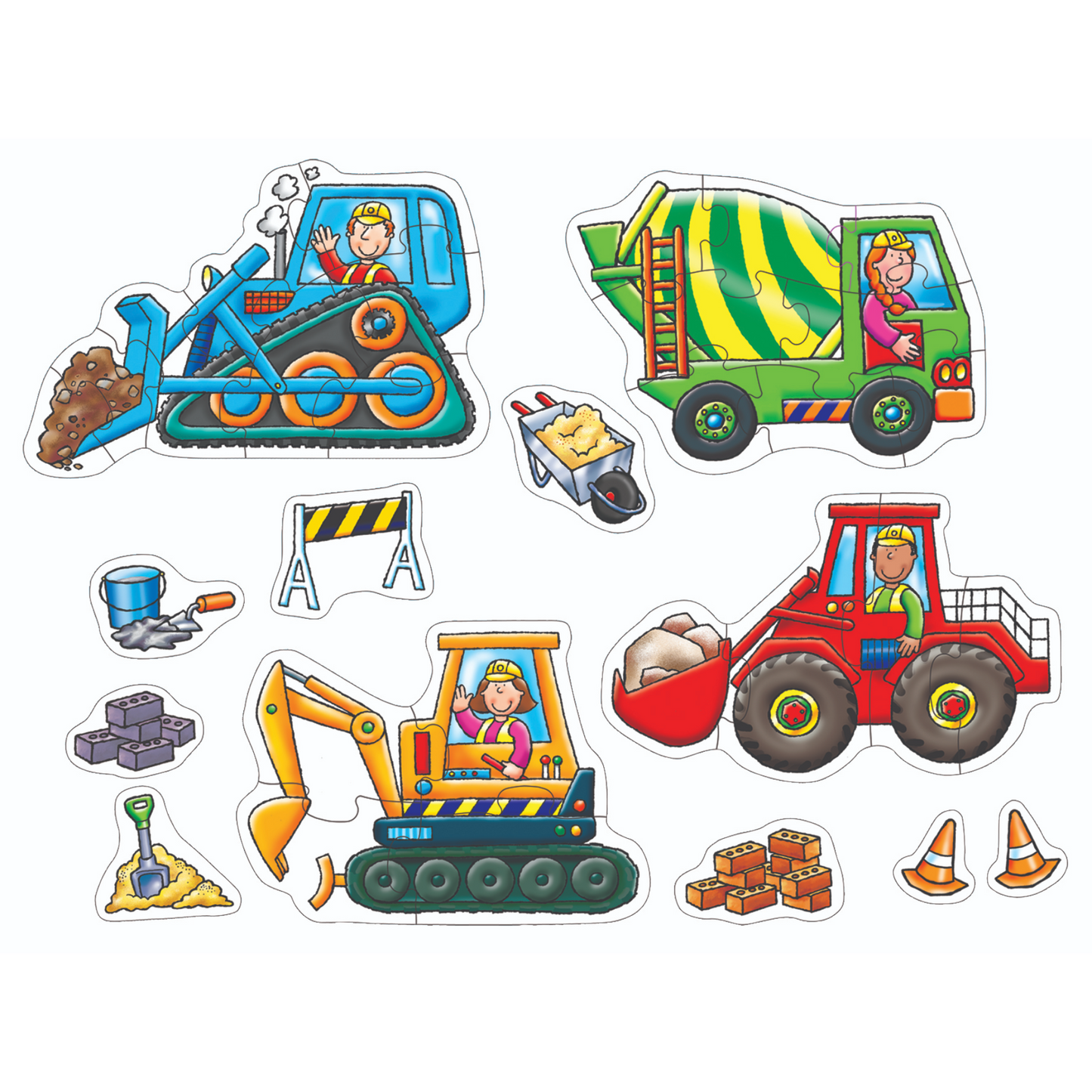 Orchard Jigsaw - Big Wheels 4 x 8pc